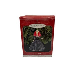 Hallmark Keepsake‎ Ornament 1998 Holiday Barbie 6th in Series Christmas